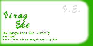 virag eke business card